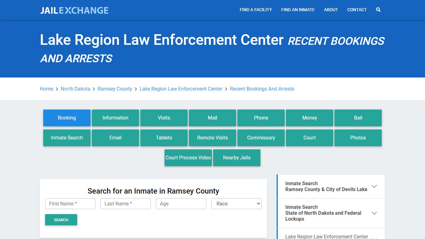 Lake Region Law Enforcement Center Recent Bookings And Arrests