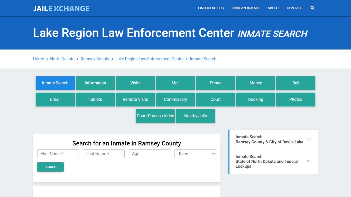 Lake Region Law Enforcement Center Inmate Search - Jail Exchange